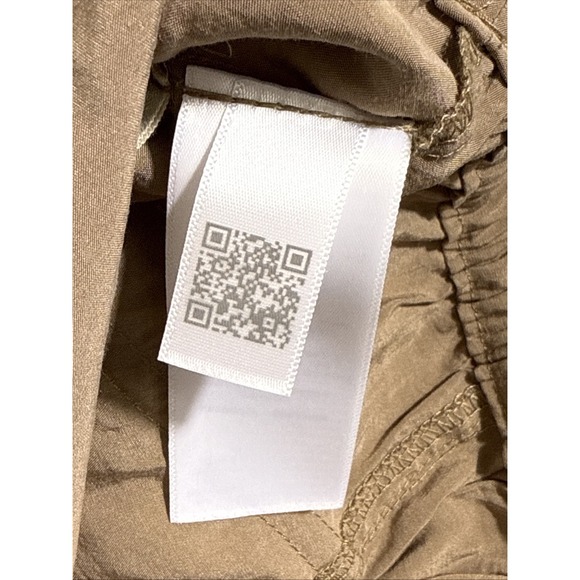 Madewell Straight Cargo Softdrape Pants Womens Small Brown Pull‎ On Drawstring - Picture 12 of 16